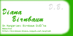 diana birnbaum business card